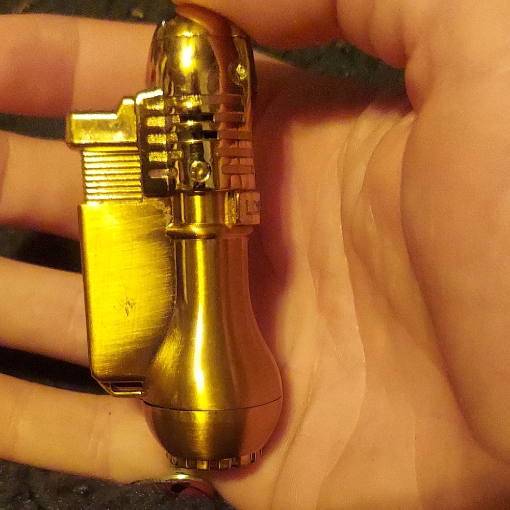 Alchemy Style Bronze Colored Push Button Light.